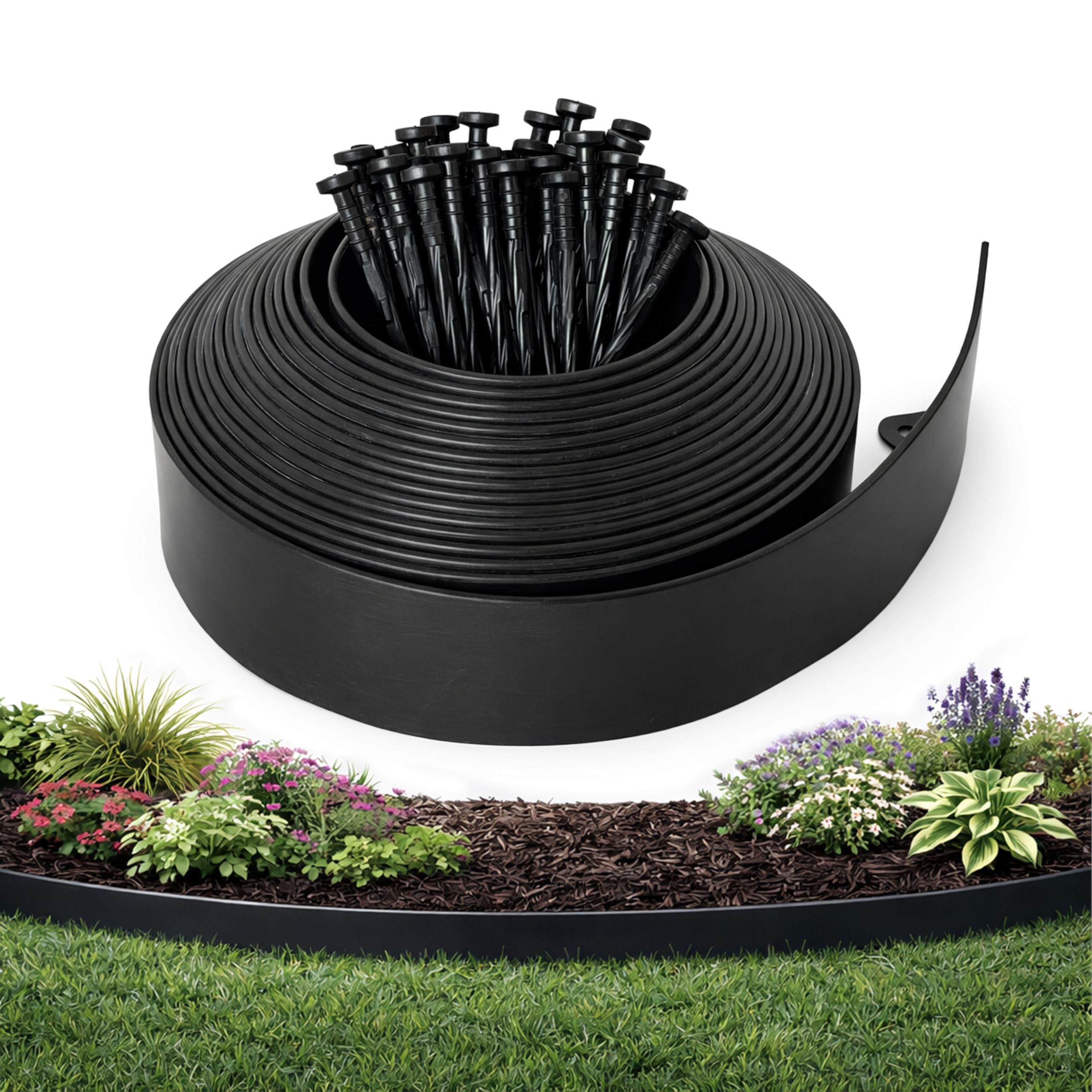 Amazon.com : Gardzen Landscape Edging Kit, 60-Foot Long, 3-Inch